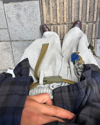 Loose Fit Belted Sweatpants
