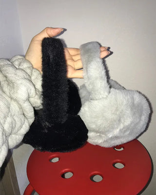 Milk fur earmuffs