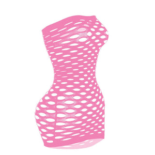 Hollow out net see through tube cut out mini dress