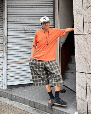 Checked Bermuda Pants