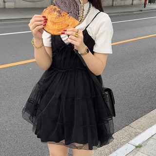 Chiffon layered mini dress
