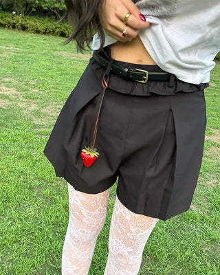 (ORIGINAL) Frill Pleated Shorts