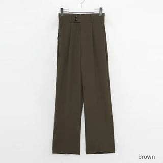 Wide-button slacks