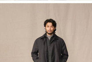 [CULTUM] Wool Blend Waterproof Mac Coat