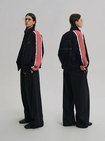 [MASONPRINCE] Raw Edge Stripe Track Set