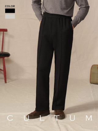 [CULTUM] Knit Drawstring Straight Pants