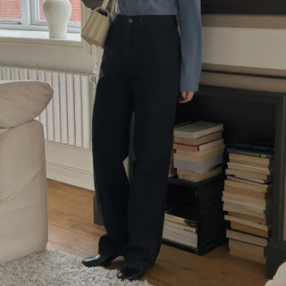 Vendor Straight Black Denim Pants