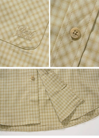 [Monterest] Relaxed Fit Check Pocket Shirt
