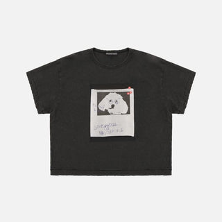[MASONPRINCE] Graffiti Dog Print Washed Tee