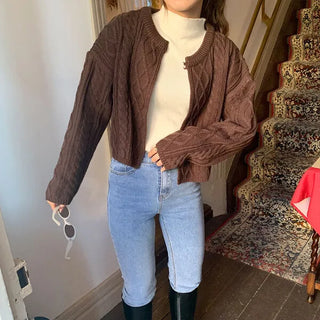 Simple Cable Cardigan
