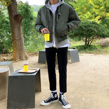 Celeb Down Bomber Jacket (2 colors)