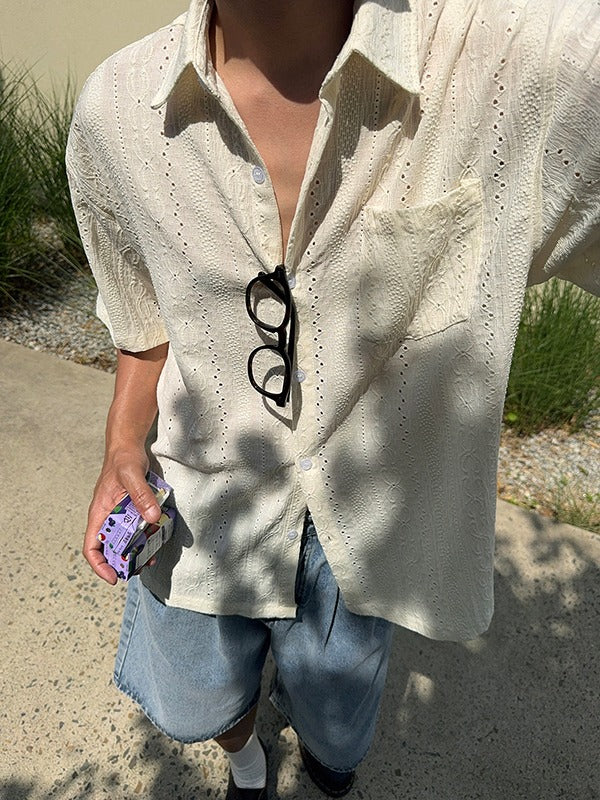 Dancing Crochet Half Shirt