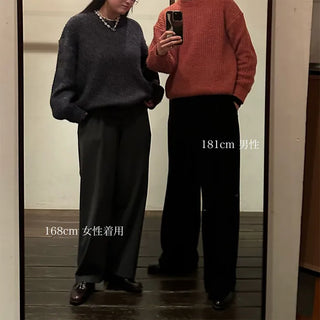 (Unisex) Round Openwork Knit
