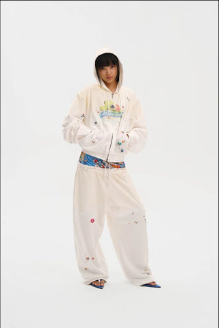 [MASONPRINCE] Cotton Hooded Vest / Zip-Up Hoodie
