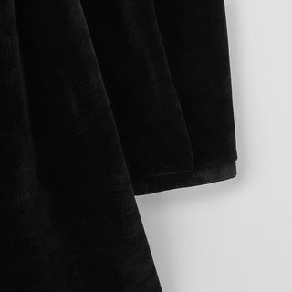 Black velvet flared dress - 2 sizes