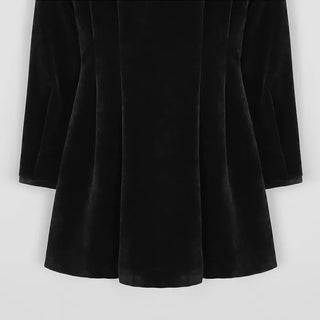 Black velvet flared dress - 2 sizes