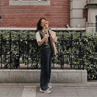 (basic/long) Fleece-lined wide-leg denim pants - 4 sizes