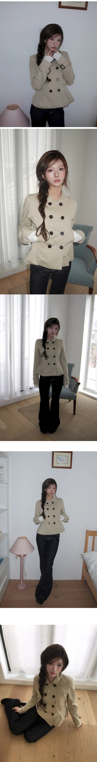 MADE Line Pintuck Trench Jacket - 3 colors