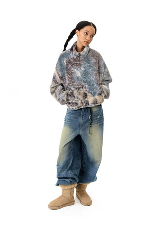 CONP Tie-Dye Sherpa Coat