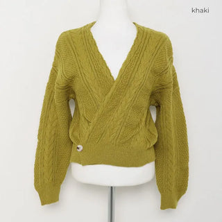 Wrap-design knit