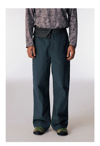 [CONP] Outdoor Swirl Pocket Zip Wide Pants