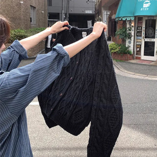 Cable cardigan