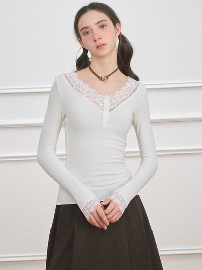 [NECY] V Neck Tops