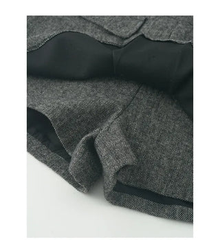 High-waisted A-line skort