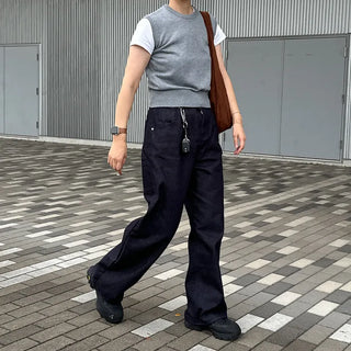 Non-faded engine denim