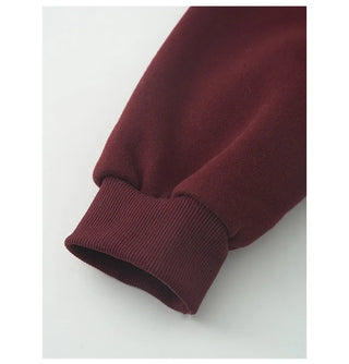 Fleece-lined T-shirt with lettering print