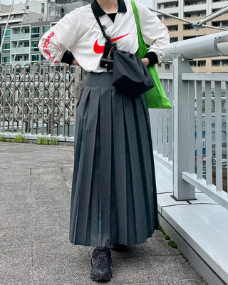 [8th Re-release] (ORIGINAL) Medium Drawstring Shoulder Bag (black)
