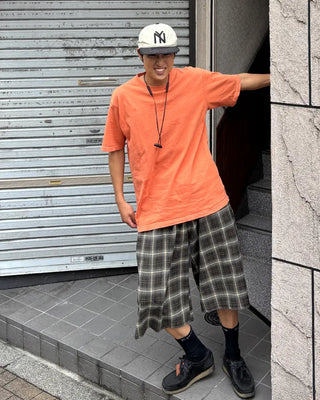 Checked Bermuda Pants