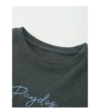 Embroidered Cropped T-Shirt