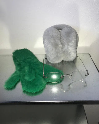 Milk fur earmuffs