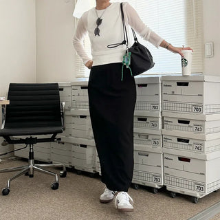 Round neck summer knit