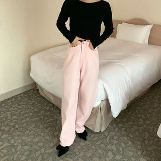 Linen straight pants