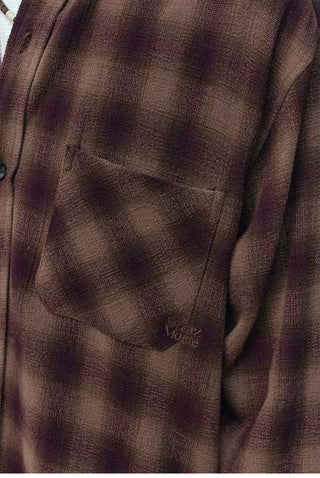 [Monterest] Oversized Yarn-Dyed Plaid Shirt