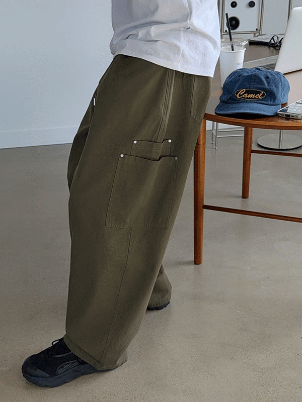 Alt Rivet Wide Banding Pants