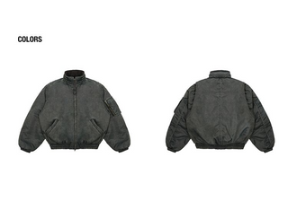 [MASONPRINCE] Sand-washed Boxy Workwear Padded Jacket