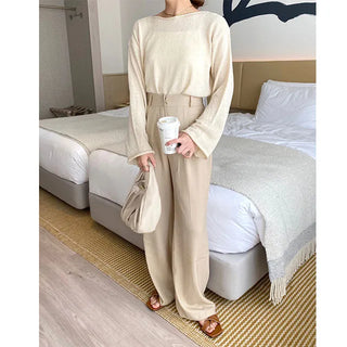 wave boat neck knit