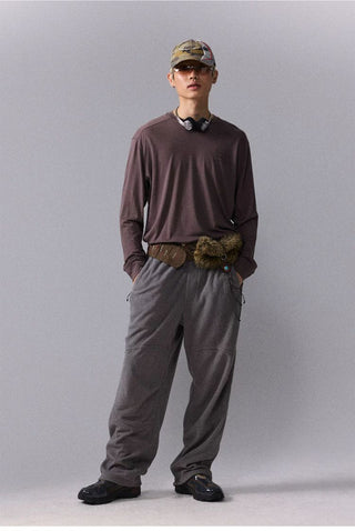 [Monterest] Merino Wool Blend Relaxed Long Sleeve Tee