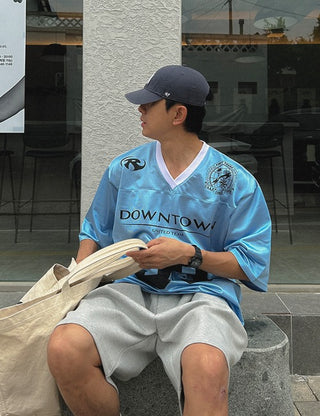 DOWNTOWN Rugby Mesh Short Sleeve Tee (3 colors)