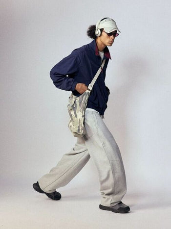 [Monterest] Relaxed Fit Drawstring Knit Sweatpants