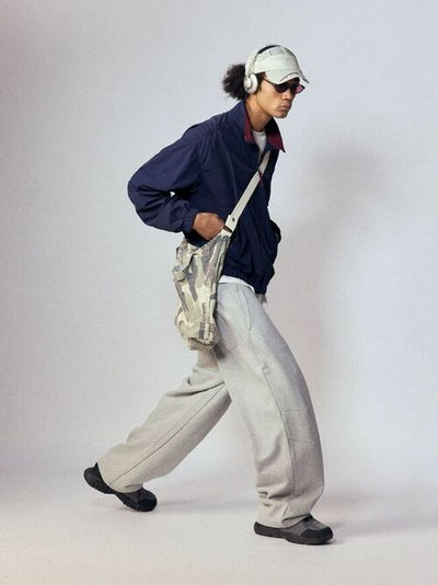 [Monterest] Relaxed Fit Drawstring Knit Sweatpants