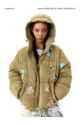 CONP Suede Texture Padded Jacket