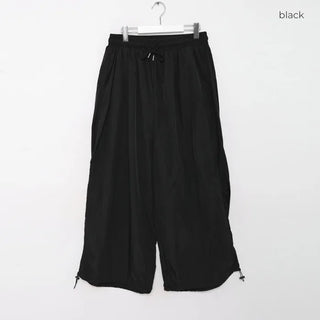 Nylon wide string pants