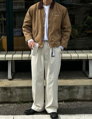 Fleece-lined work jacket (3 colors)