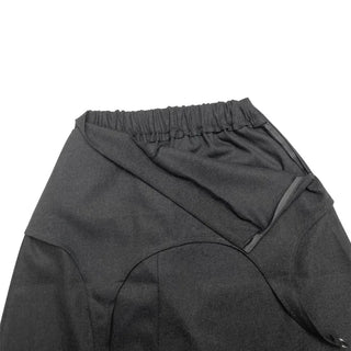 (3 colors) Wool Asymmetrical Skirt