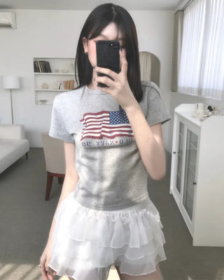 frill see-through skirt