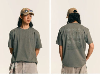 [Monterest] Mushroom Jazz Print Relaxed Tee